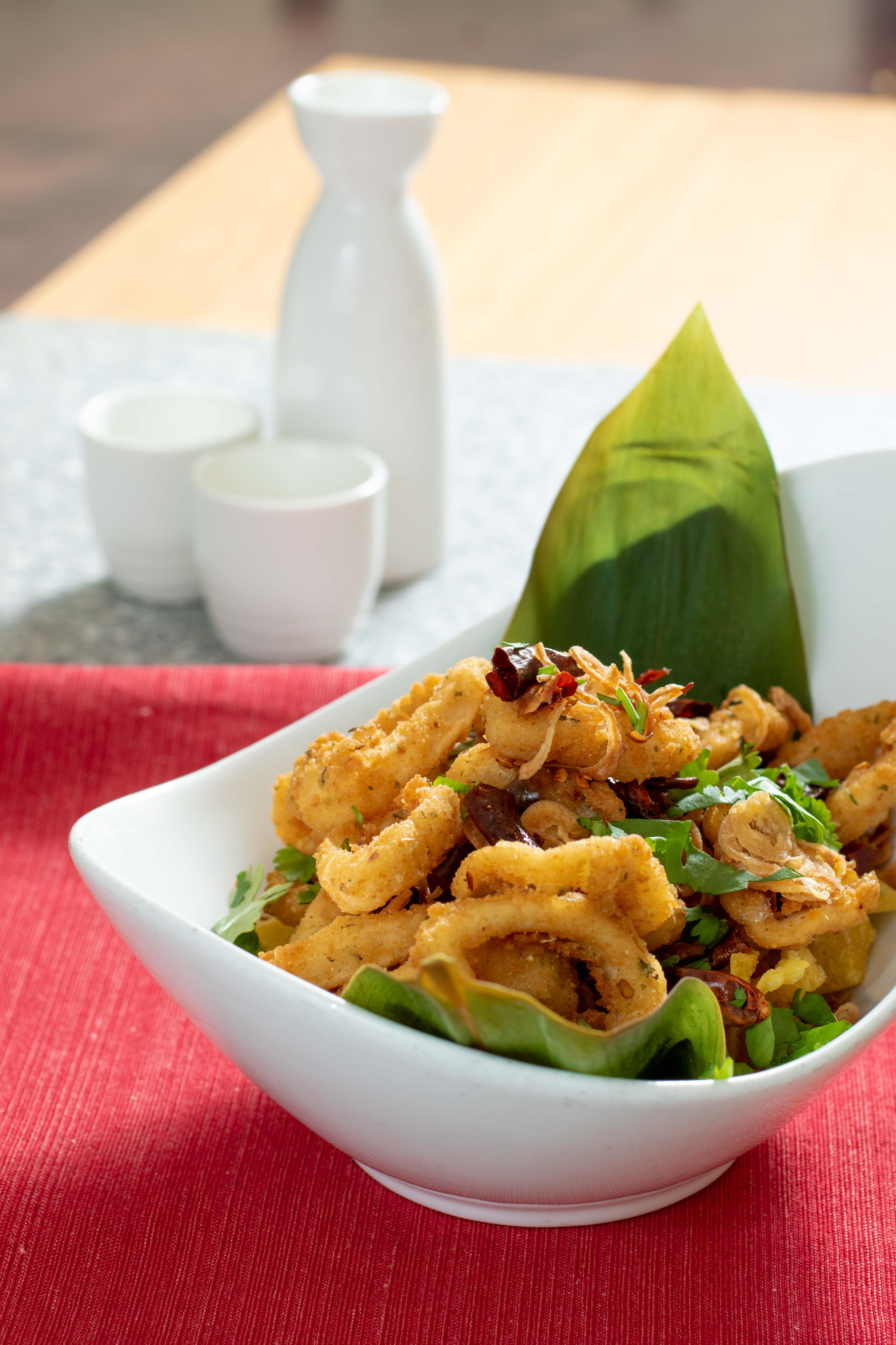 Order Crispy and Spicy Calamari Ring food online from Sangkee Noodle House store, Philadelphia on bringmethat.com