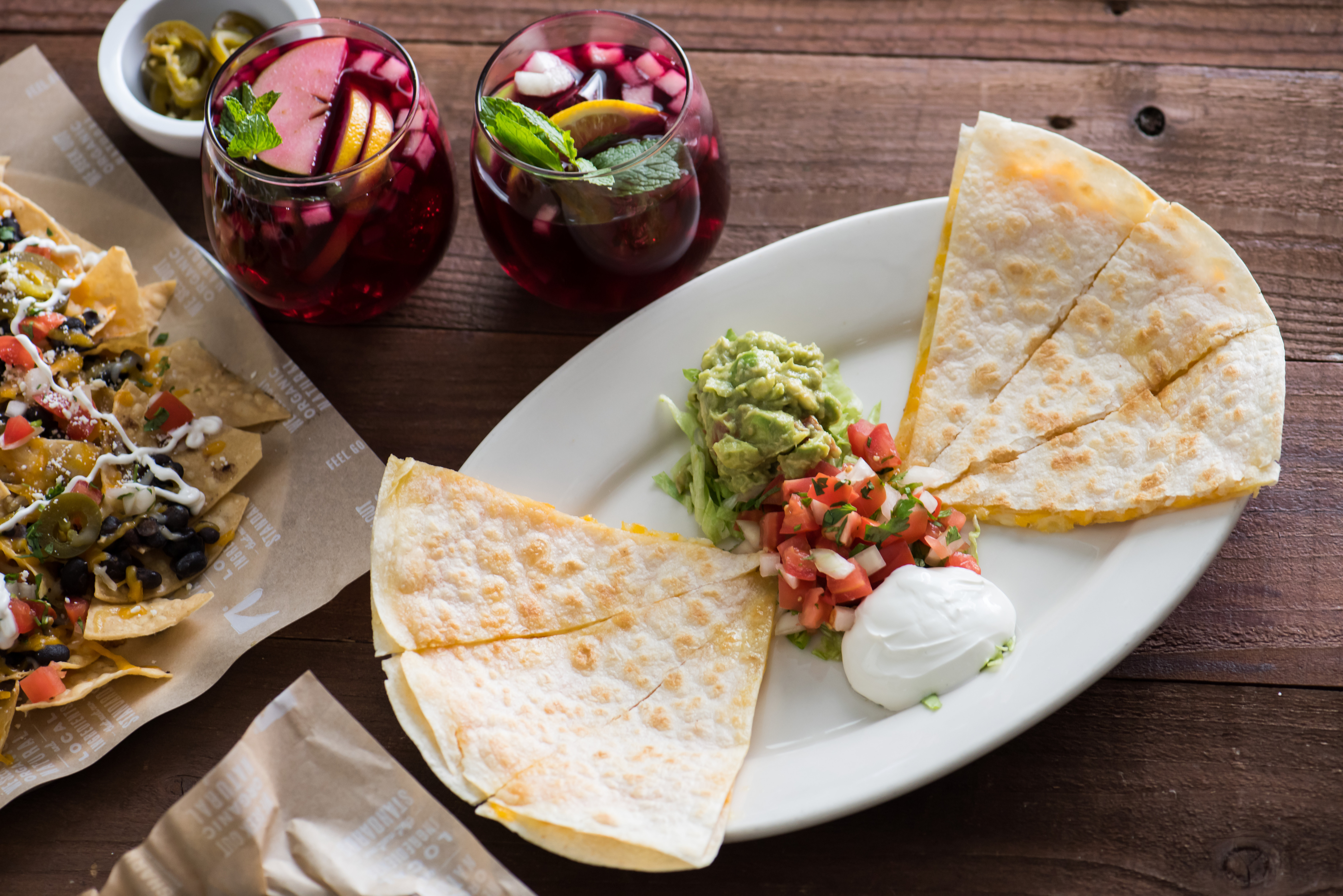Order Quesadilla food online from Sharky Woodfired Mexican Grill store, Beverley Hills on bringmethat.com