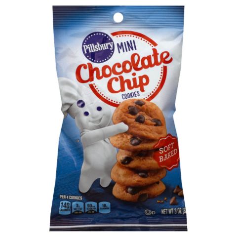 Order Pillsbury Mini Chocolate Chip Cookies 3oz food online from 7-Eleven store, Lavon on bringmethat.com