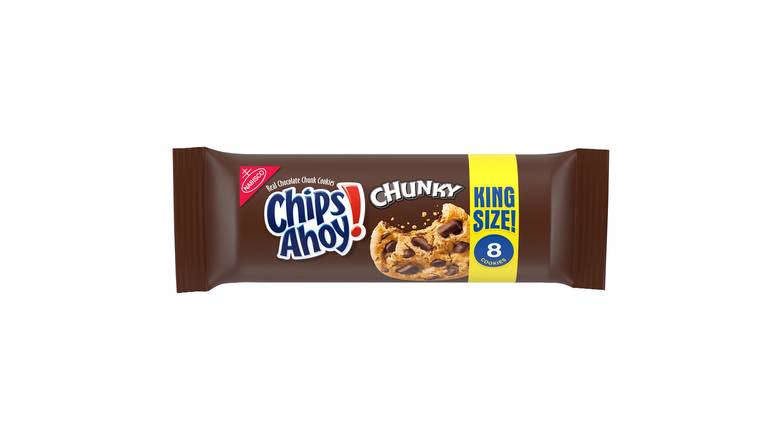 Order Chips Ahoy! Chunk Chocolate Chip Cookies, King Size food online from Trumbull Mobil store, Trumbull on bringmethat.com