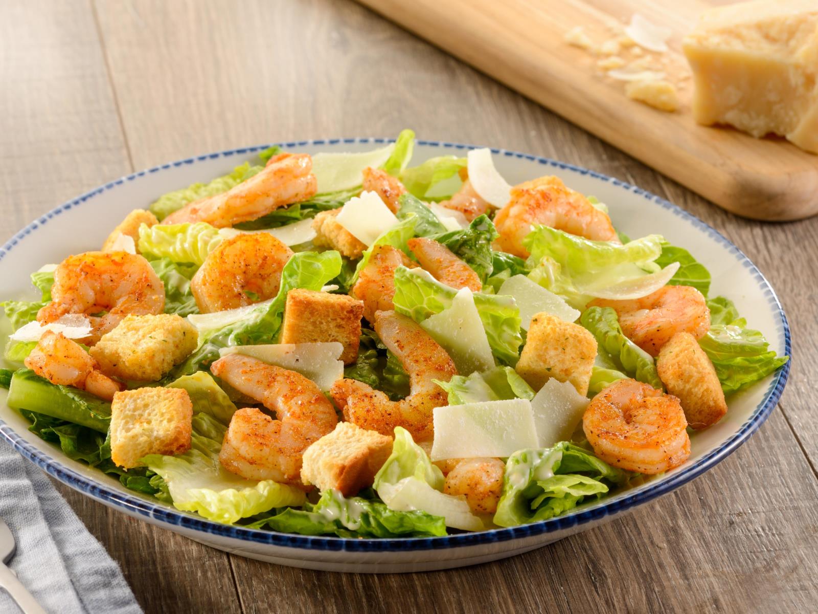 Order Classic Caesar Salad With Seasoned Shrimp food online from Red Lobster store, Beachwood on bringmethat.com