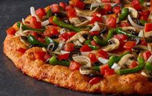 Order Guinevere's Garden Delight Pizza food online from Round Table Pizza store, Palo Alto on bringmethat.com
