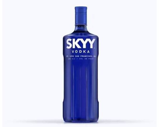 Order Skyy, 1.75L vodka (40.0% ABV) food online from Cold Spring Liquor store, Liberty Hill on bringmethat.com