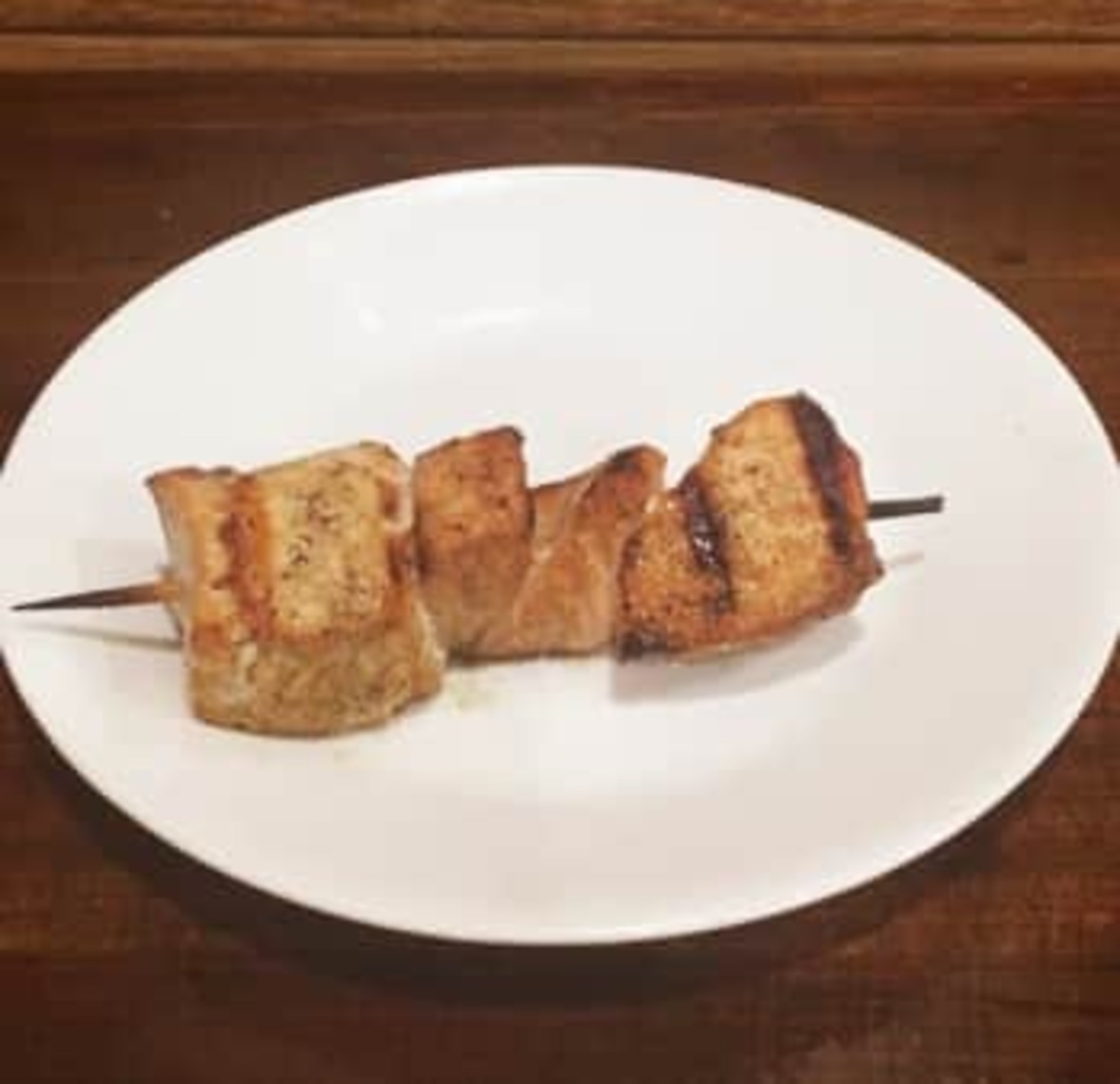 Order Extra Salmon Skewer food online from Little Greek Fresh Grill store, Youngstown on bringmethat.com