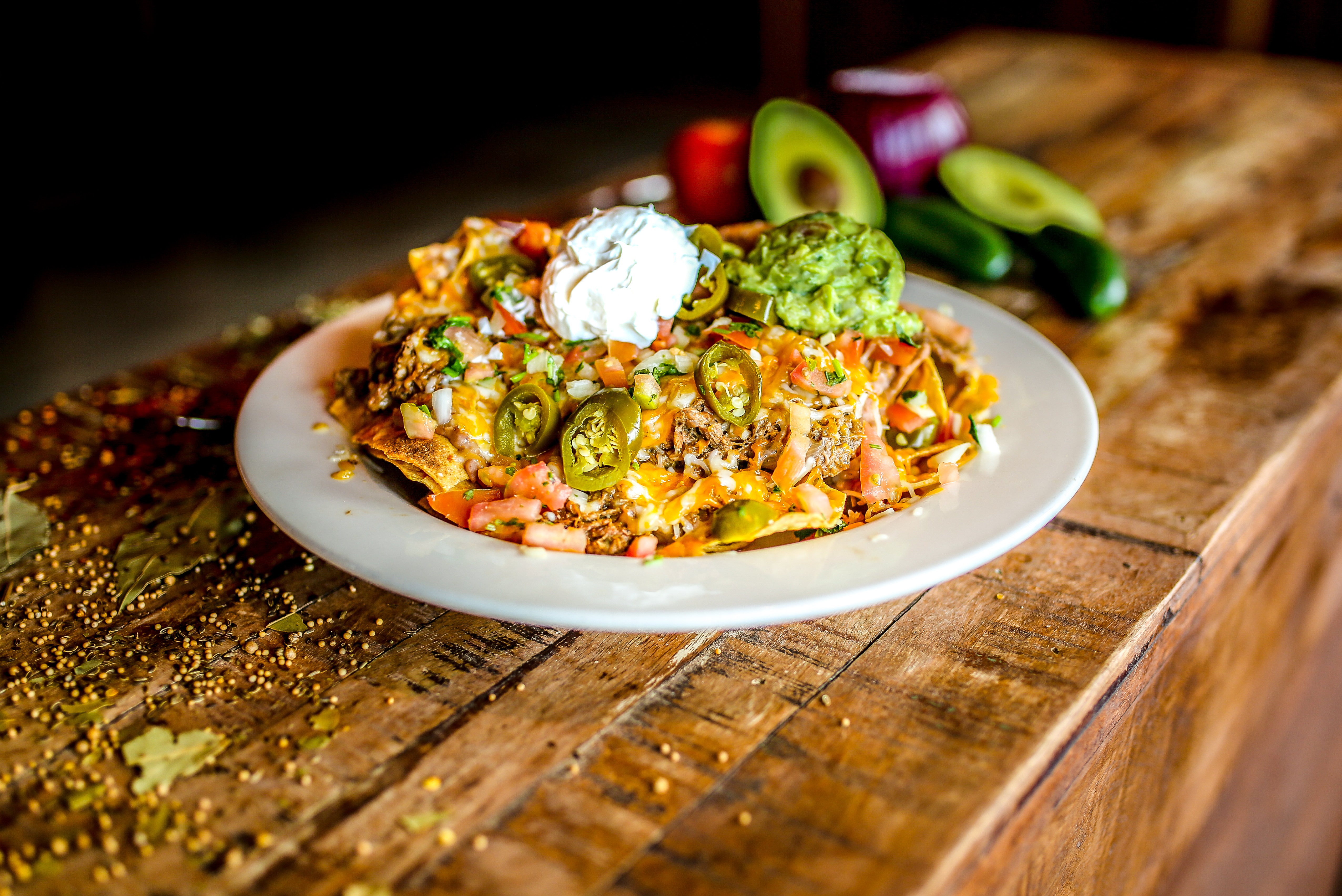 Order Nachos food online from Miguels Mexican Bar And Grill store, Colorado Springs on bringmethat.com