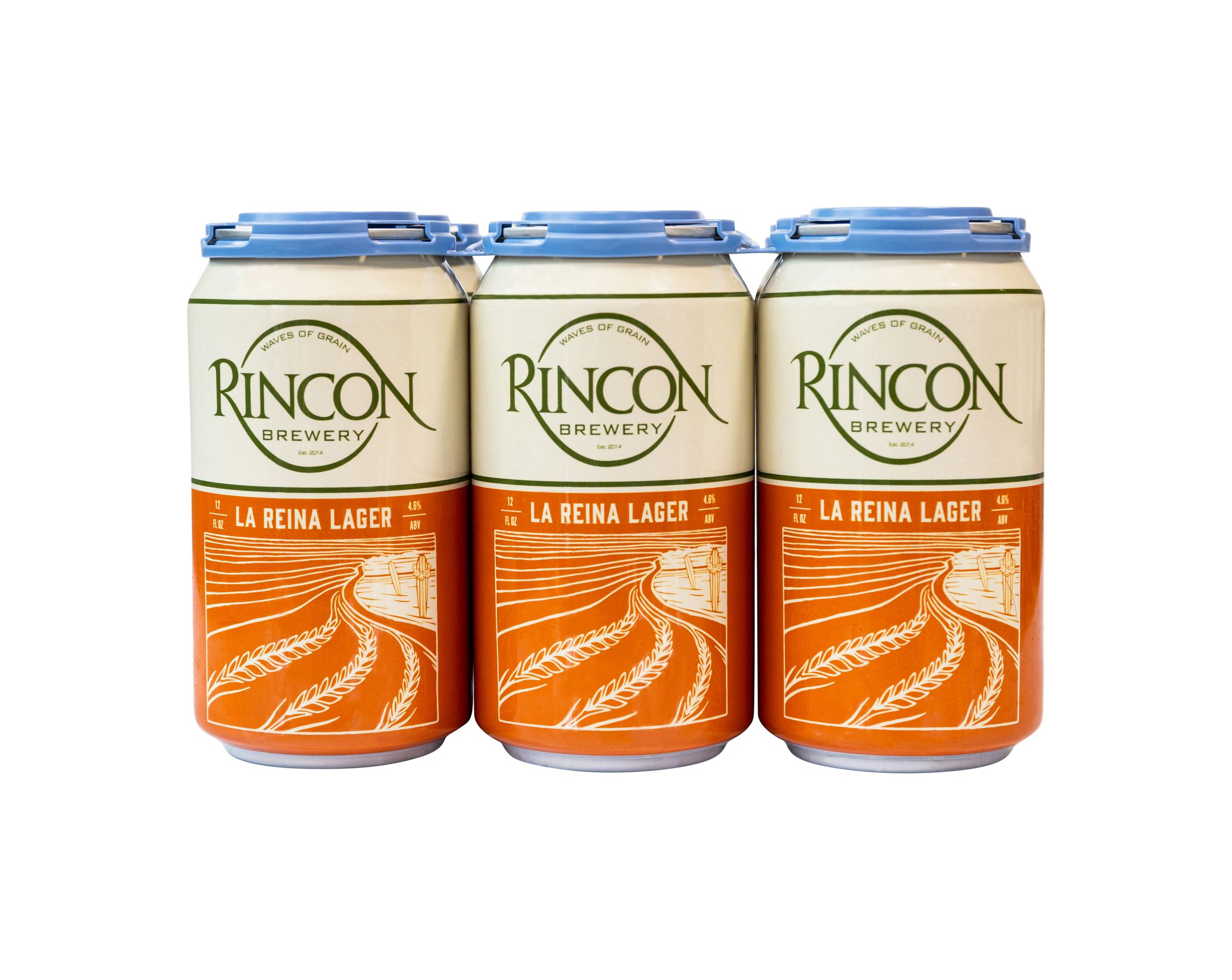 Order La Reina Lager 6-Pack food online from Rincon Brewery store, Ventura on bringmethat.com