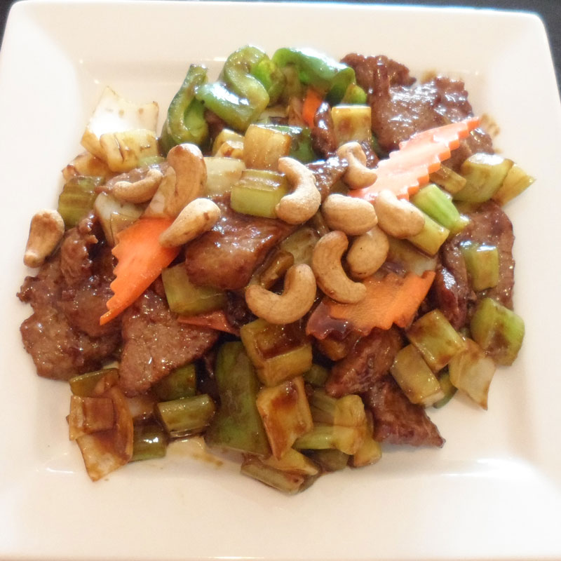 Order 105. Sliced Beef with Cashew Nuts food online from Taste of Asian store, Lodi on bringmethat.com