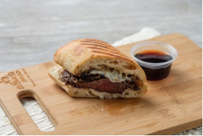Order Steakhouse Panini food online from Atlanta Bread Company store, Mobile on bringmethat.com