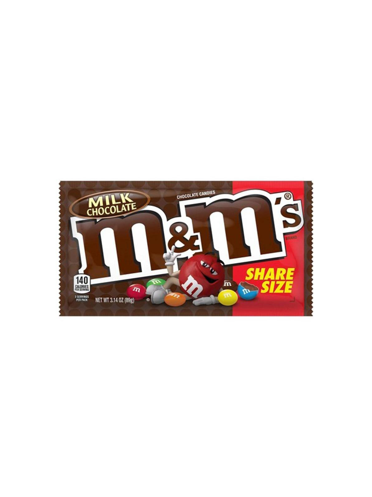 Order M&M Milk Chocolate King Size  food online from Chevron Extramile store, Riverside on bringmethat.com