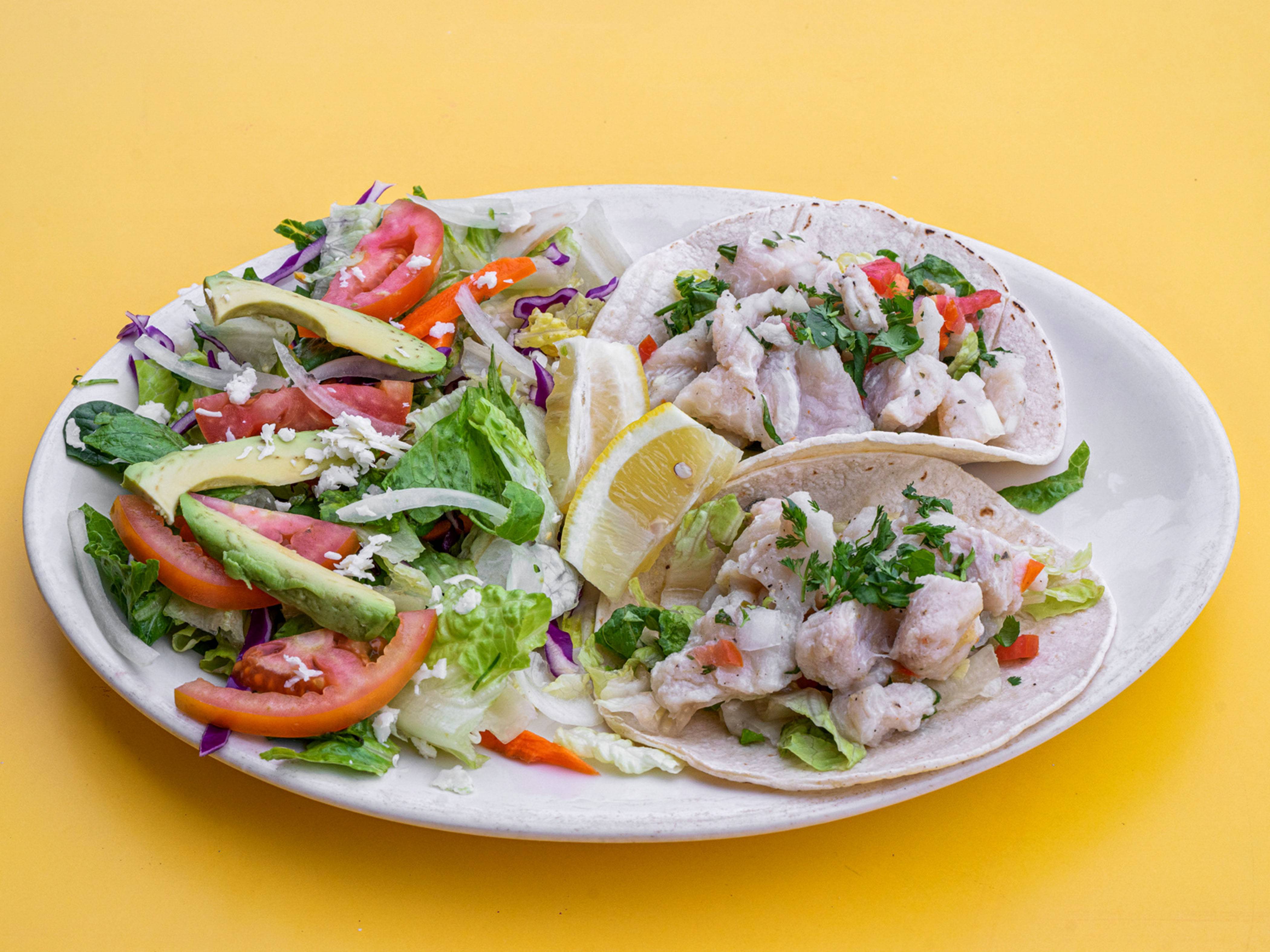 Order Fresh Fish Taco food online from Olamendis store, Mission Viejo on bringmethat.com