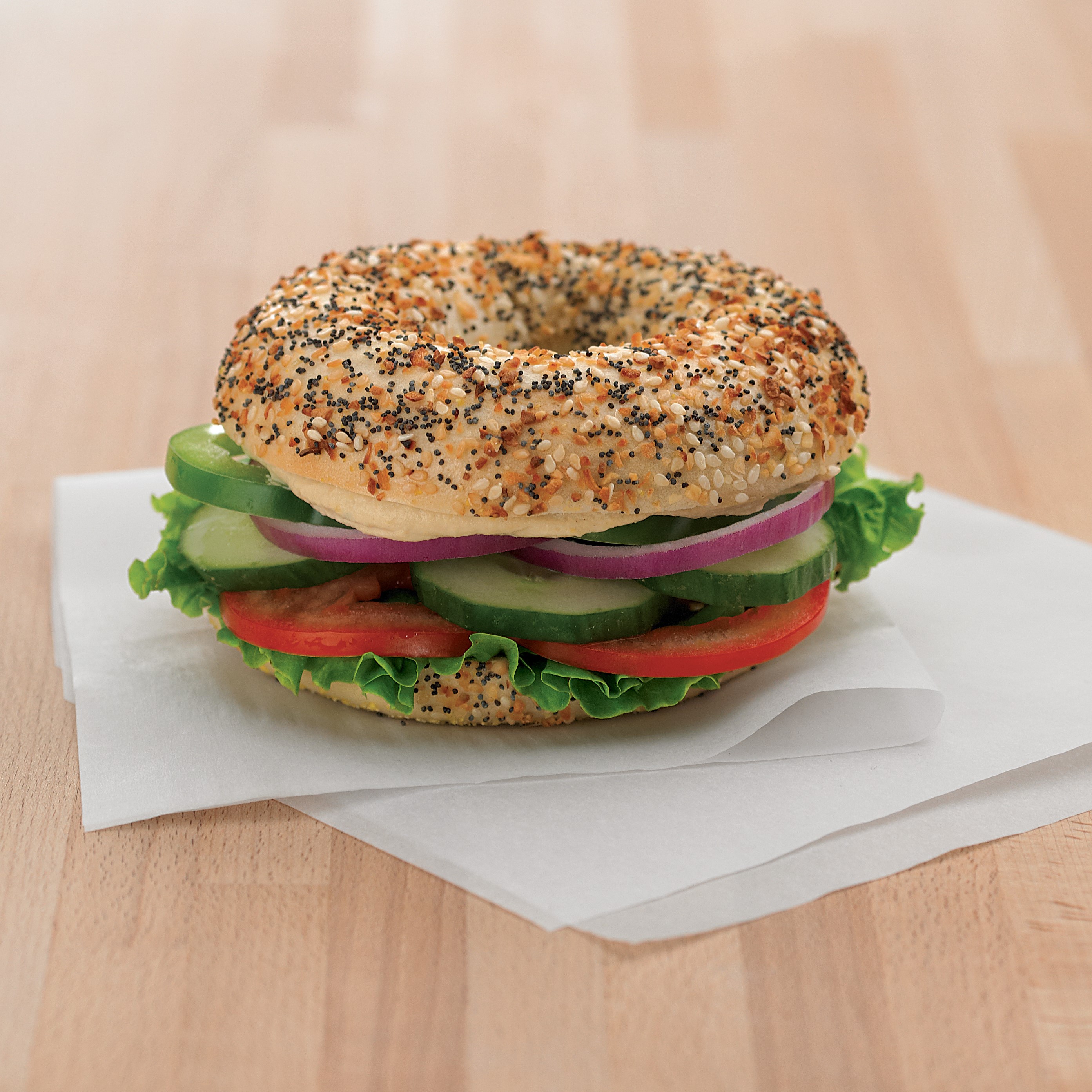 Order Mediterranean Veg-Out Sandwich food online from My Favorite Muffin store, Grand Junction on bringmethat.com