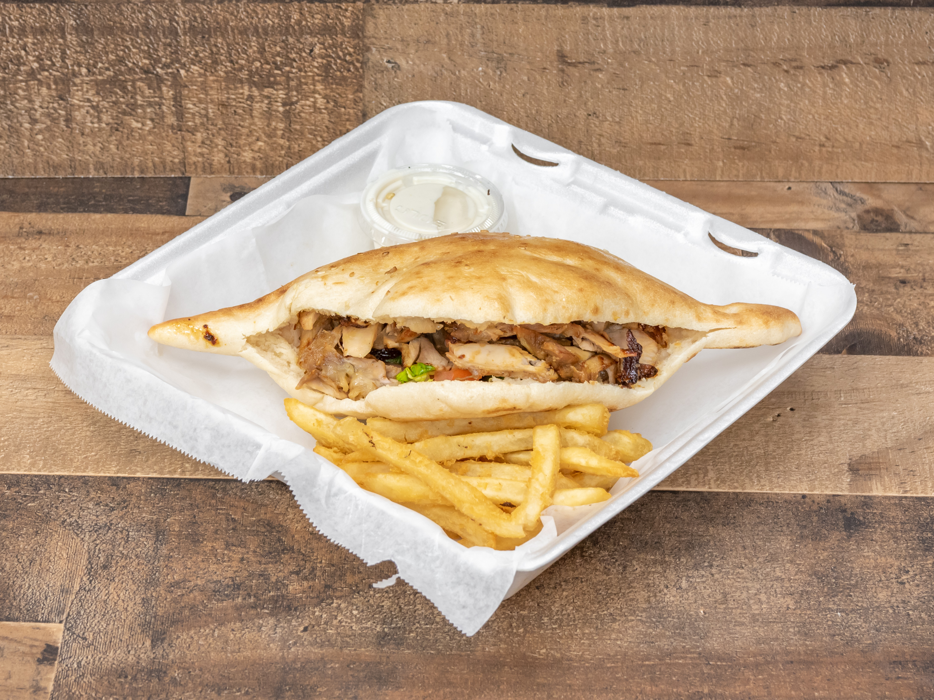 Order Chicken Shawarma Sandwich food online from North Park Produce store, El Cajon on bringmethat.com