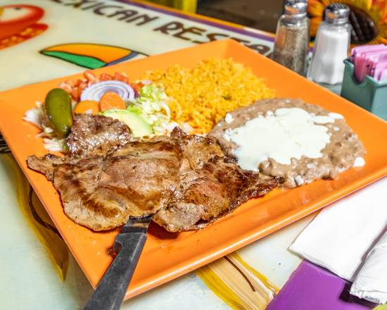 Order Carne Asada food online from El Agave Mexican Restaurant store, Wichita on bringmethat.com