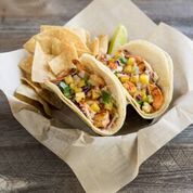 Order Wild Caught Shrimp Taco food online from Sharkys Woodfired Mexican Grill store, Chatsworth on bringmethat.com