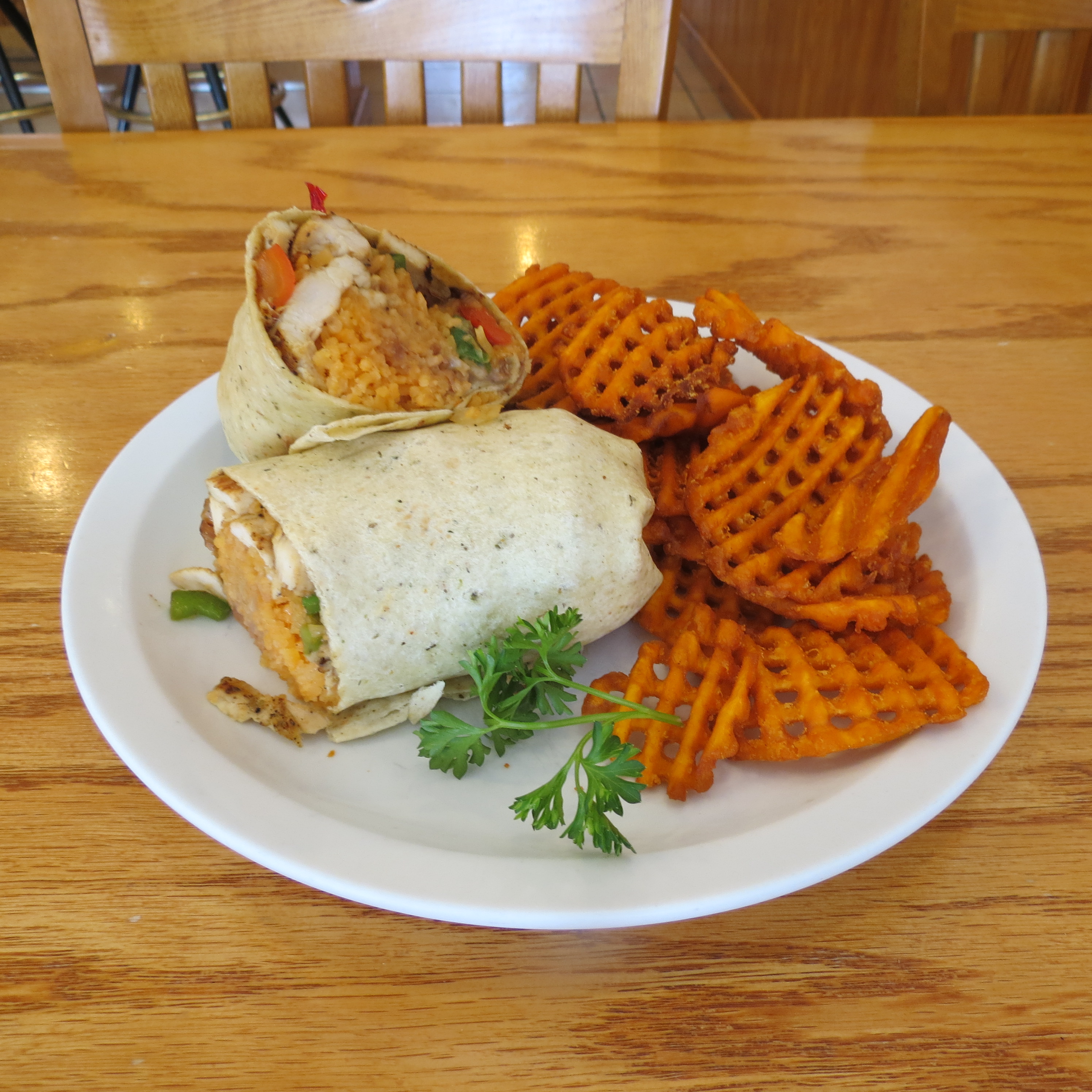 Order Santé Fe Grilled Chicken Wrap food online from Grand Day Cafe store, Columbus on bringmethat.com