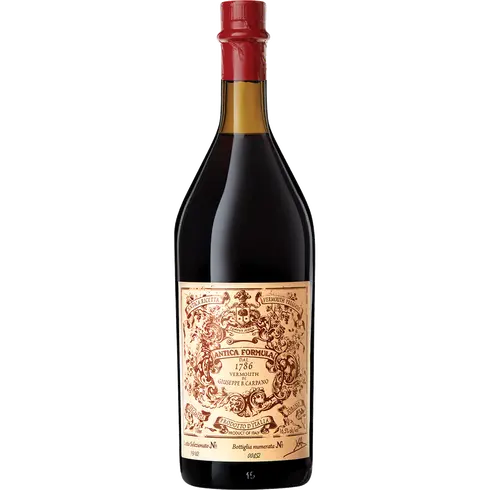Order Carpano Antica Formula Sweet Vermouth 750 ml. food online from Mirage Wine & Liquor store, Palm Springs on bringmethat.com