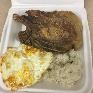 Order Porkchopsilog food online from Sammy's Woodfired Pizza -- Temecula store, Temecula on bringmethat.com