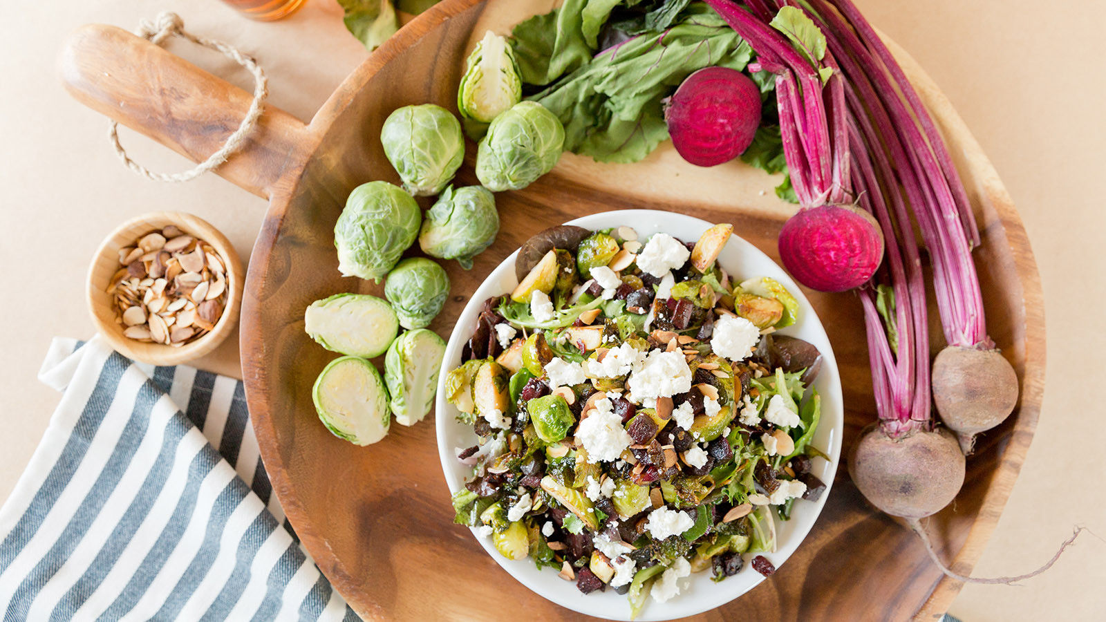 Order Roasted Brussels Sprouts Beet Salad food online from Babbo Italian Eatery store, Phoenix on bringmethat.com