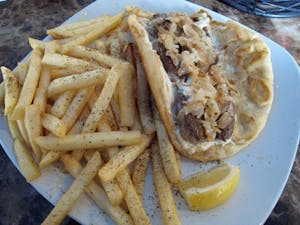 Order * Greek Loukaniko food online from Zorbas Fine Greek Cuisine store, Albuquerque on bringmethat.com
