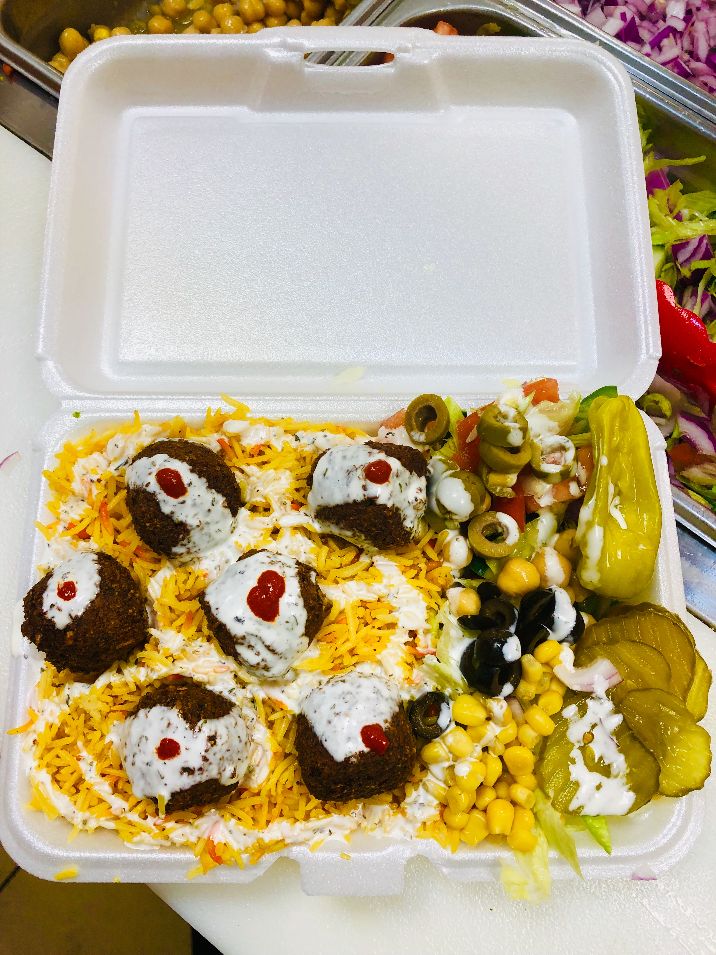 Order Falafel Platter food online from Gyro King 2 store, Paterson on bringmethat.com