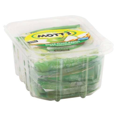Order Mott's · Sliced Green Apples (6 x 2 oz) food online from Shaw's store, Concord on bringmethat.com