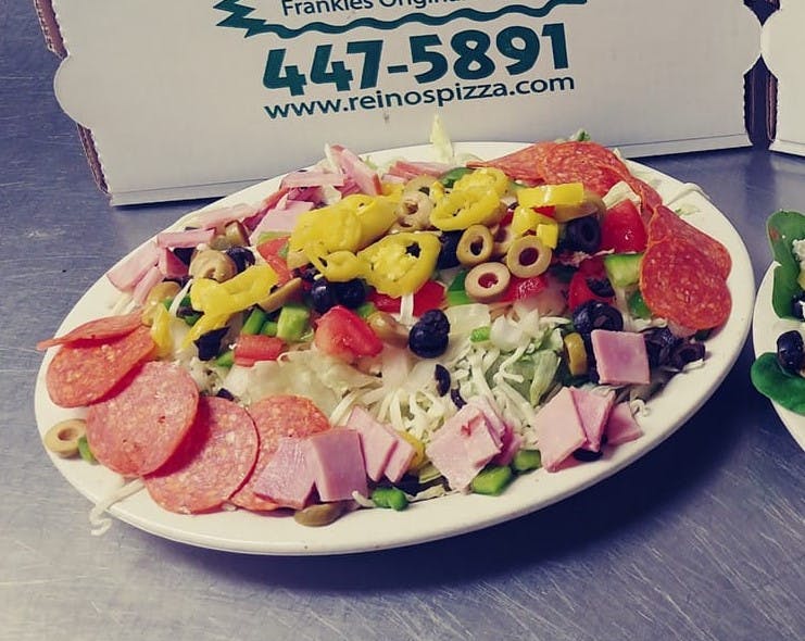 Order Antipasto Salad - Salad food online from Reino's Pizza and Pasta store, Tiffin on bringmethat.com