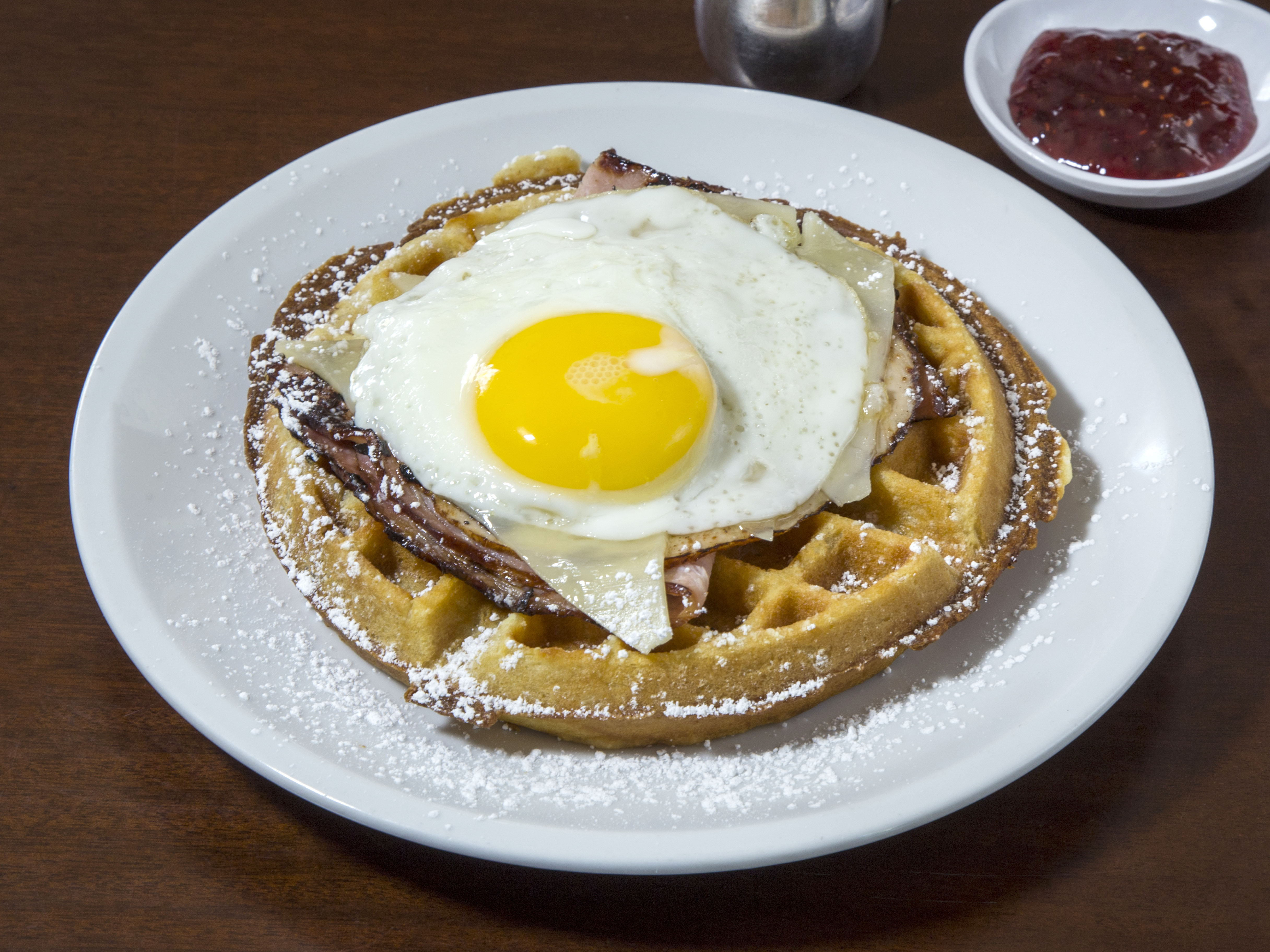 Order Waffle Cristo food online from Alo Cafe store, Scottsdale on bringmethat.com