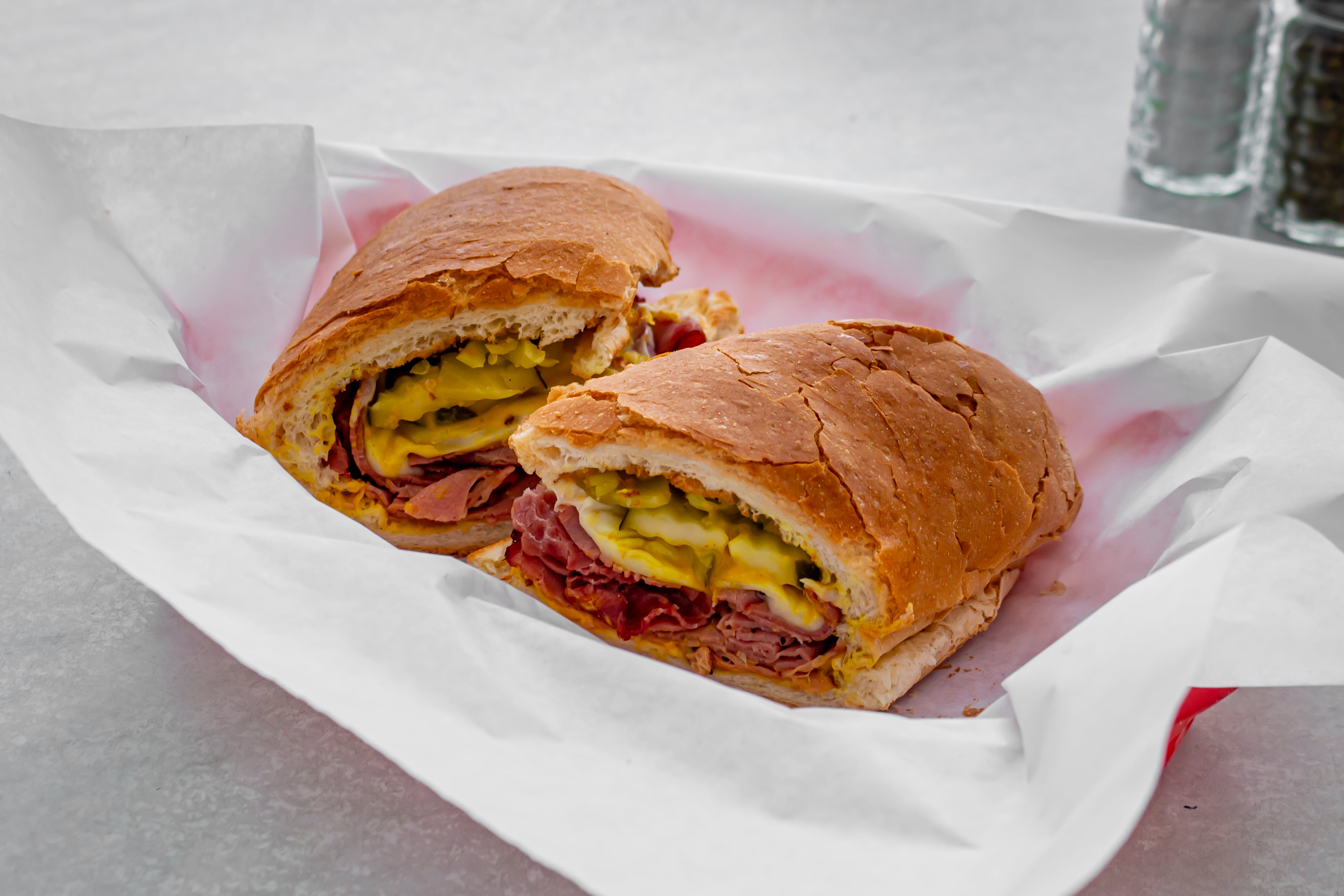 Order Pastrami Sandwich - Small 6'' food online from Jack's Pizza & Subs store, Torrance on bringmethat.com