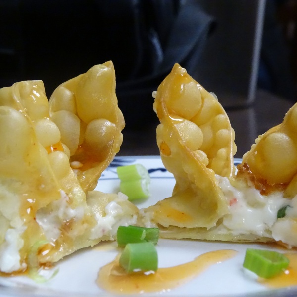 Order CR. Crab Rangoon food online from QQ Star China Cafe store, Friendswood on bringmethat.com