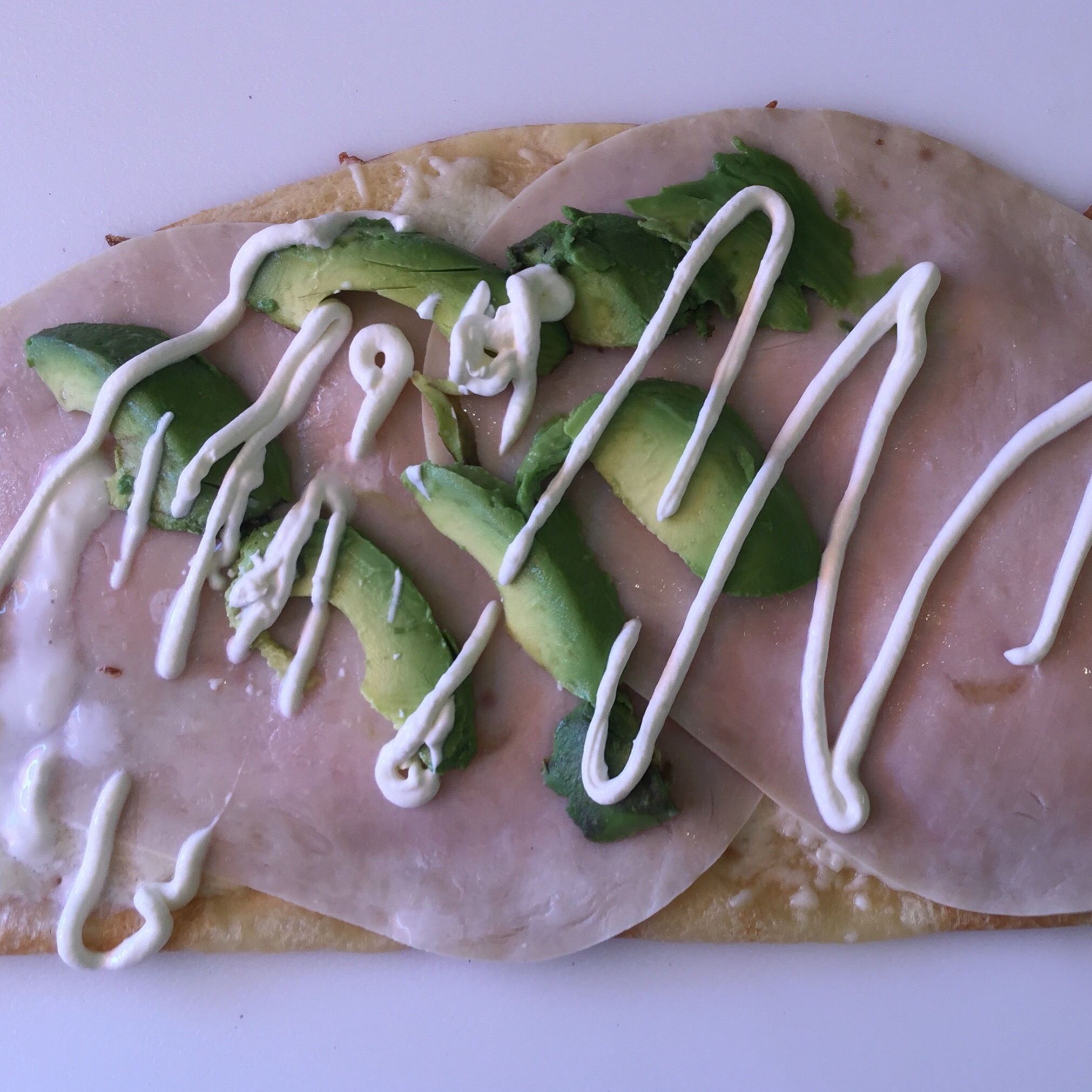 Order 6. Turkey, Avocado, Jack Cheese and Sour Cream Crepe food online from Genki Crepes & Mini-Mart store, San Francisco on bringmethat.com