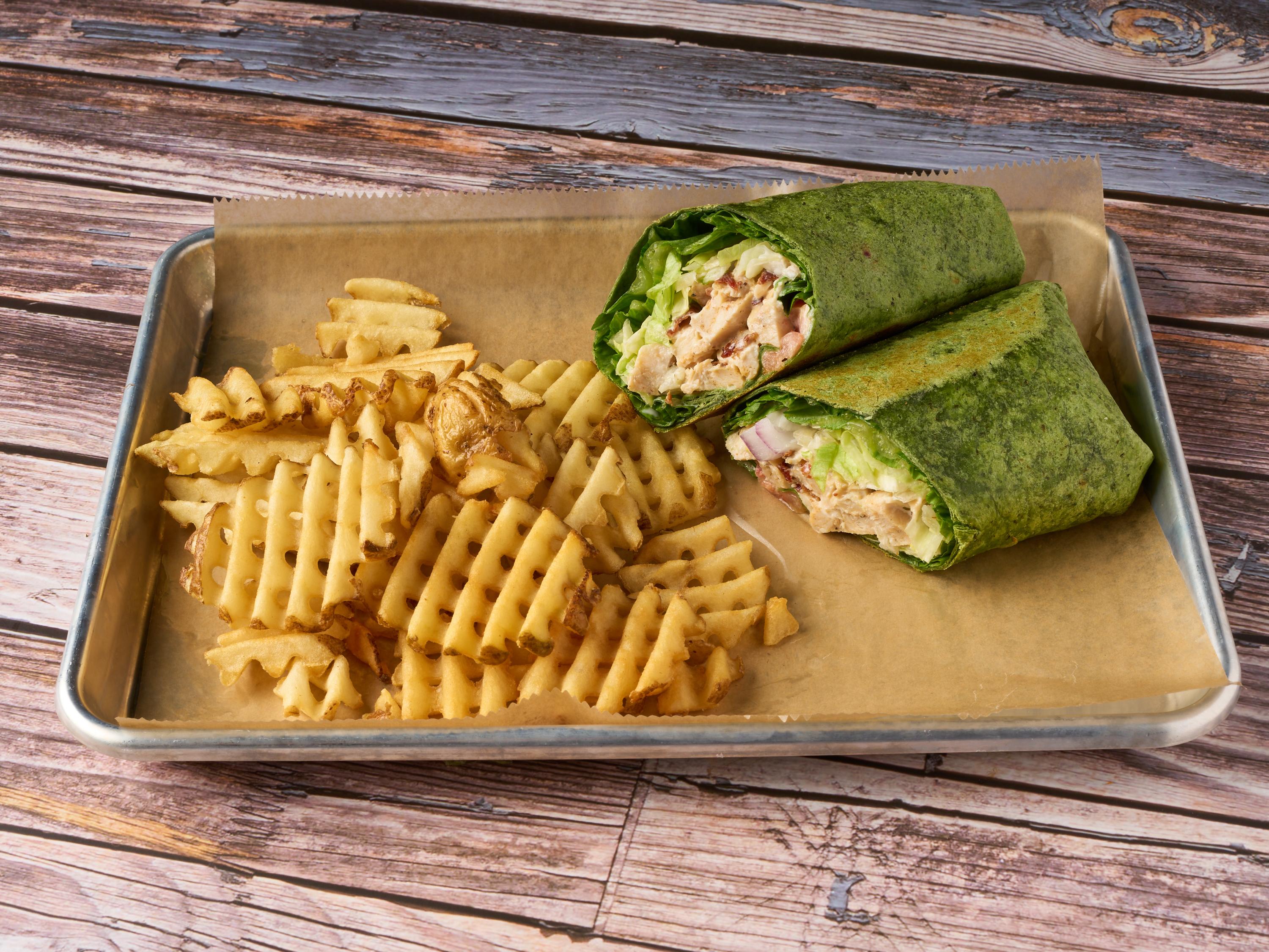 Order Chicken Bacon Ranch Wrap food online from Gone Axe Throwing store, Peoria on bringmethat.com