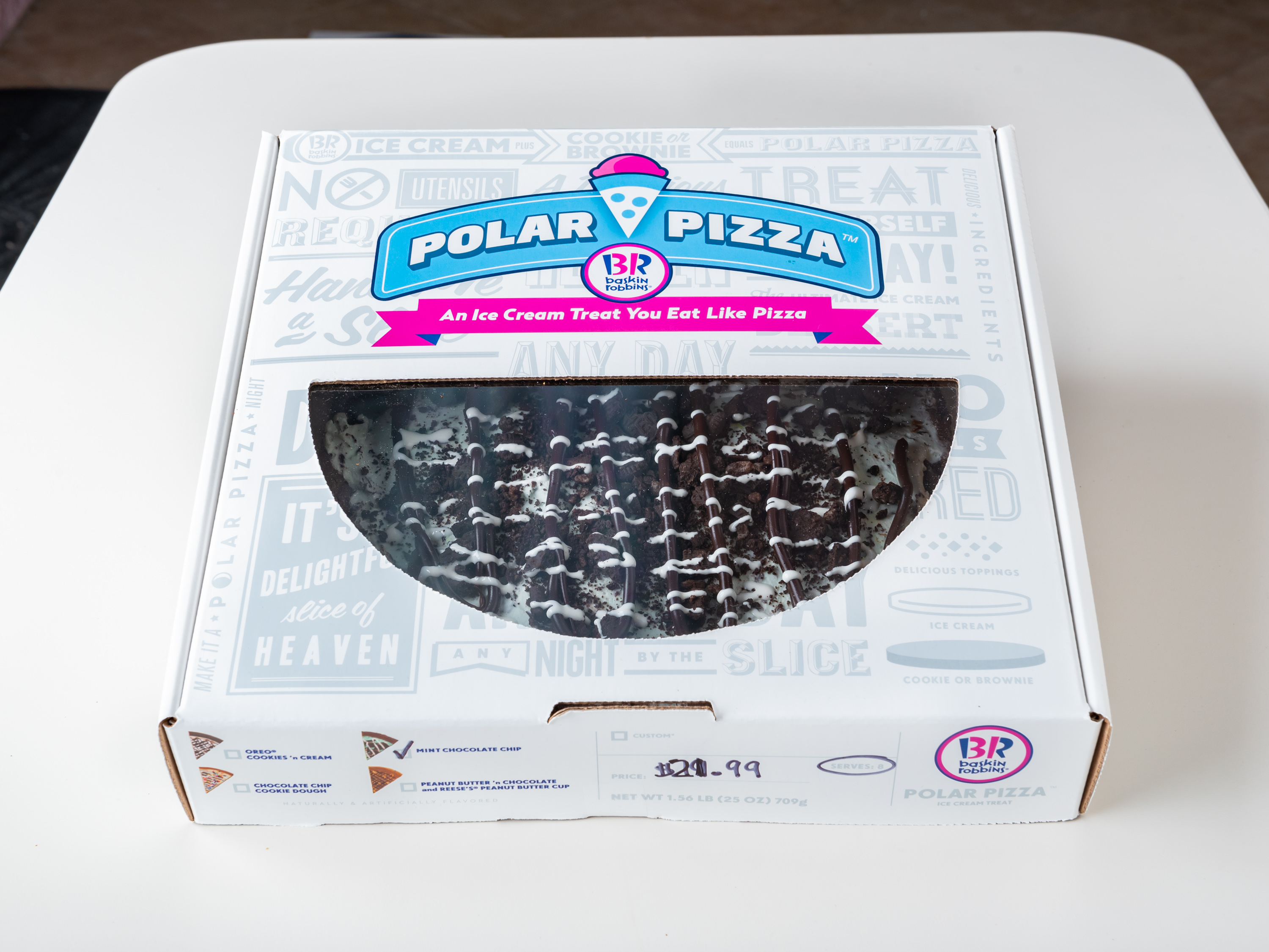 Order Mint Chocolate Chip Polar Pizza food online from Baskin Robbins store, Glendale Heights on bringmethat.com