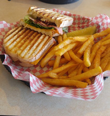 Order The Genoa Panini food online from Mediterranean Grill And Bar store, New York on bringmethat.com