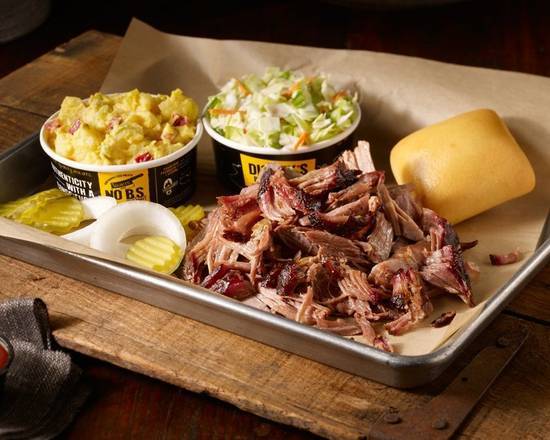 Order Pulled Pork Plate food online from Dickey'S Barbecue Pit store, Las Vegas on bringmethat.com