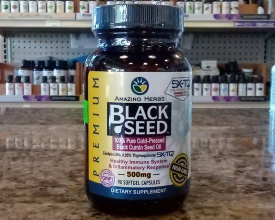 Order Black Seed 500 Mg Softgels food online from Nature Own Herb Shop store, Atlanta on bringmethat.com