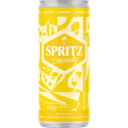 Order Spritz Society Lemonade (4PK 250ML) 139249 food online from Bevmo! store, San Rafael on bringmethat.com