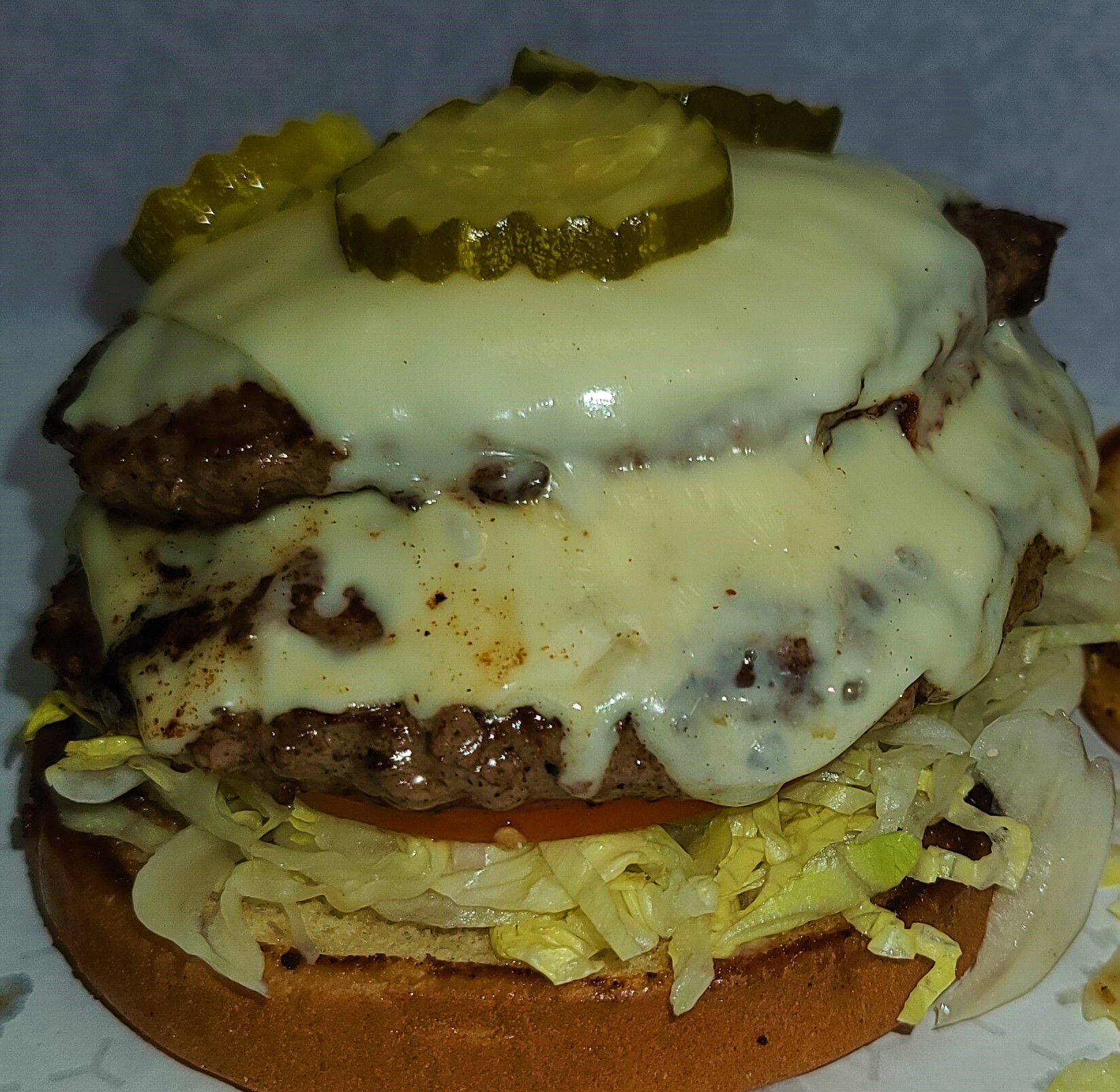 Order Double Burger  *Protein Bomb* food online from Gregory House Of Pizza store, Belmont on bringmethat.com