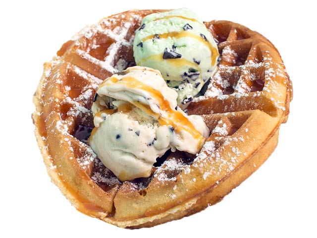 Order Full Waffle food online from Lucy's Waffles & Ice Cream store, Las Vegas on bringmethat.com