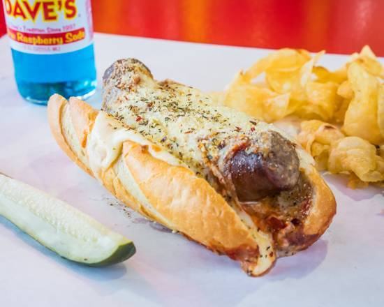 Order Dave's Famous Italian Sausage Sub food online from Dave's Cosmic Subs store, Mentor on bringmethat.com