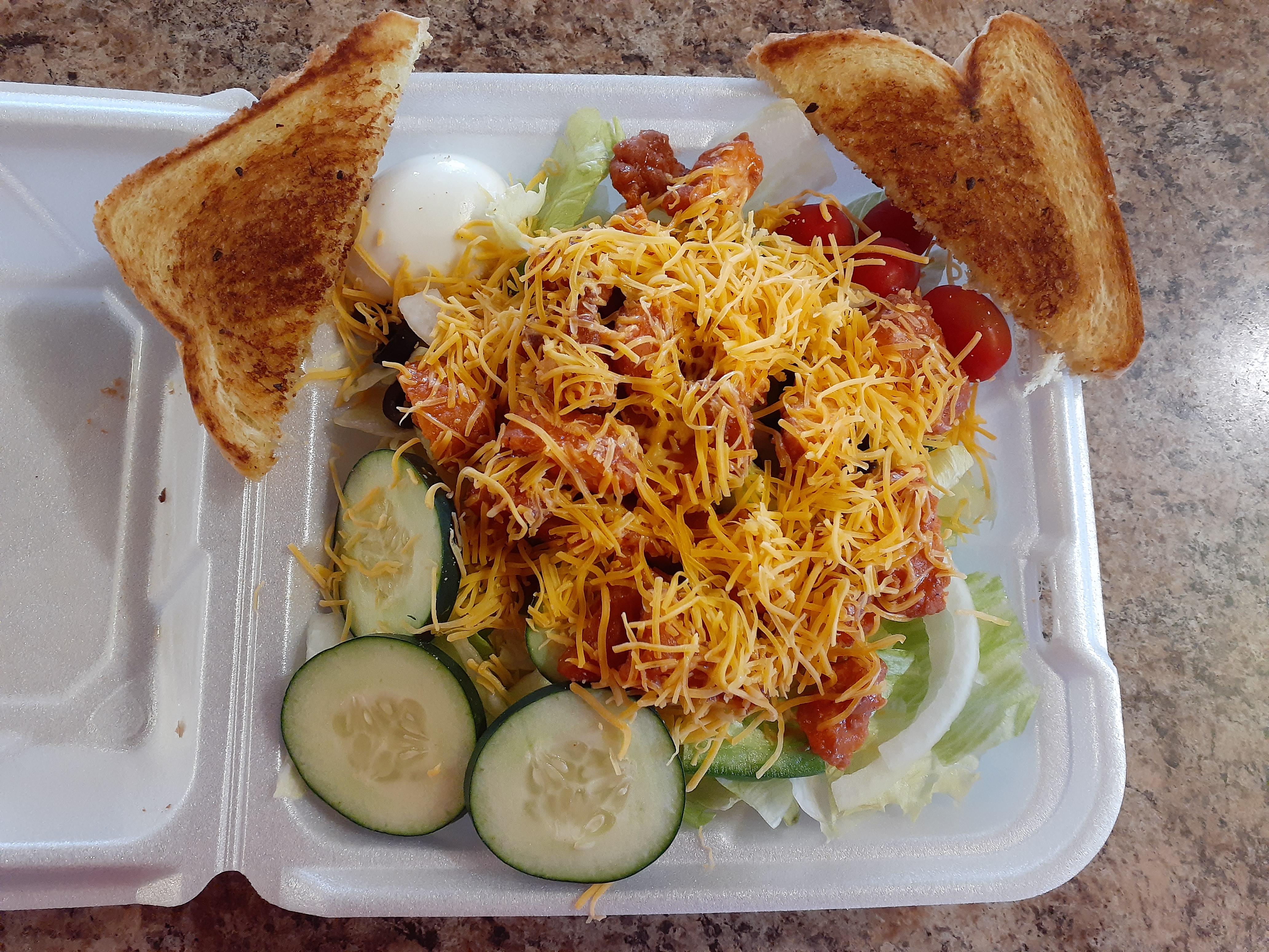 Order Fried Chicken Buffalo Salad food online from Patriot Eatery & Pizzeria store, Dayton on bringmethat.com