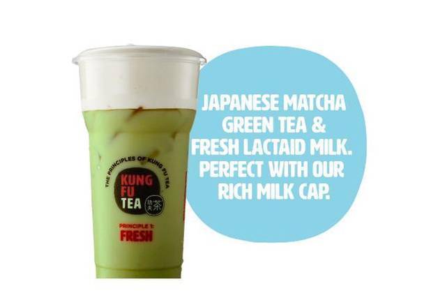 Order Matcha Milk Cap food online from Kung Fu Tea store, Germantown on bringmethat.com