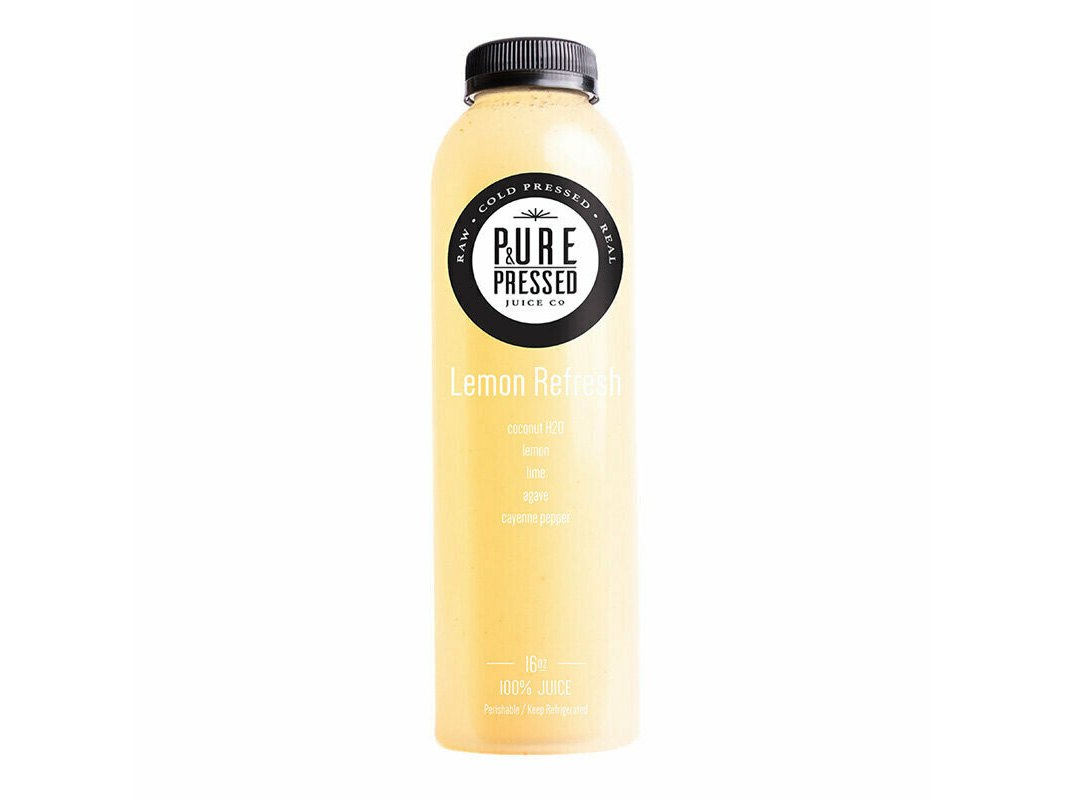 Order Lemon Refresh Juice food online from Pure & Pressed Juice store, Anchorage on bringmethat.com