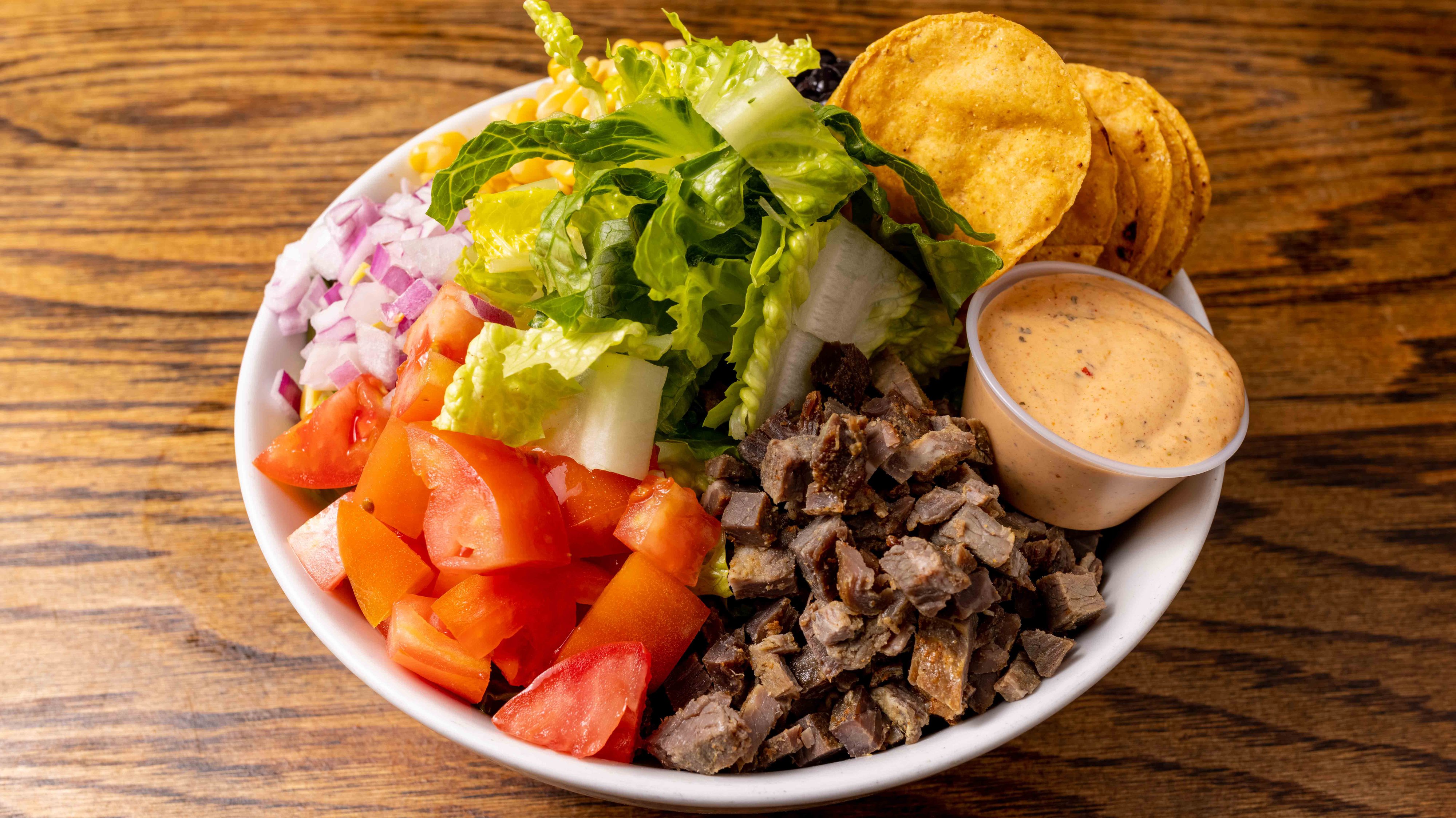 Order Southwest Flank Steak Salad food online from GreenStreets Salads store, Brooklyn on bringmethat.com