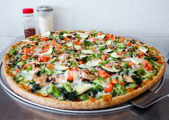 Order Vegetarian Pizza food online from Pizza Park store, New York on bringmethat.com