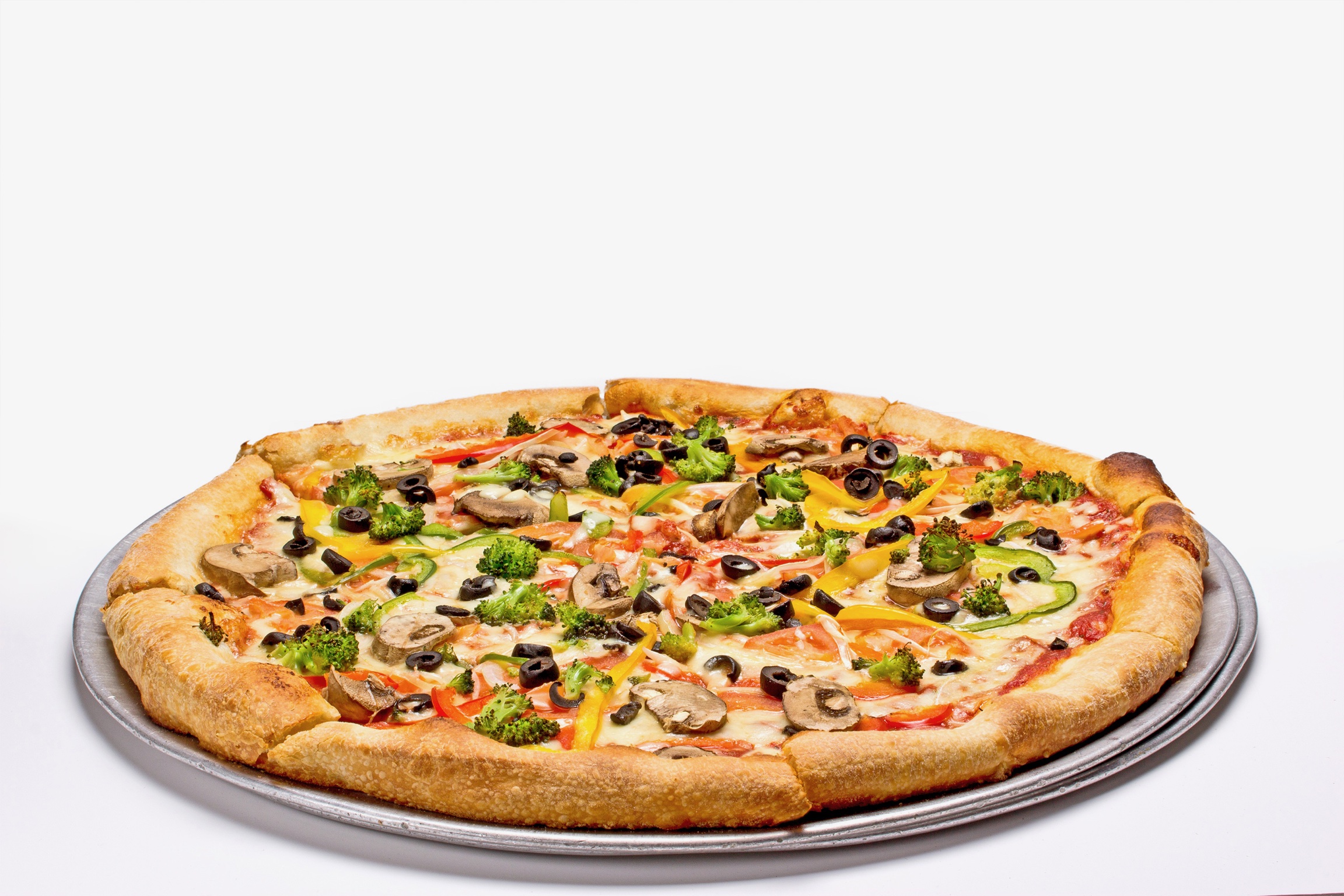 Order Small Vegetarian Pizza food online from Jimmy's Pizza Too store, Lowell on bringmethat.com