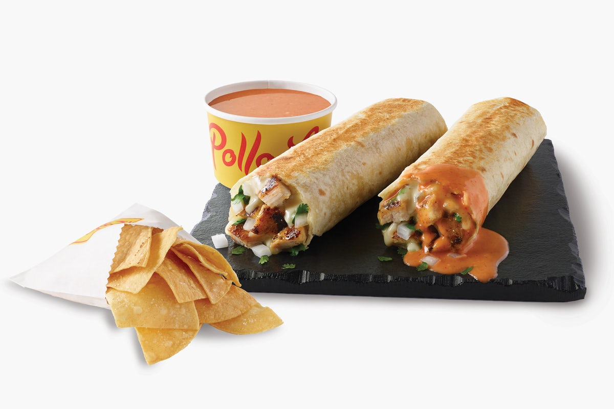 Order 2 Fire-grilled Chicken Burrito Grillers  food online from El Pollo Loco store, Cathedral City on bringmethat.com