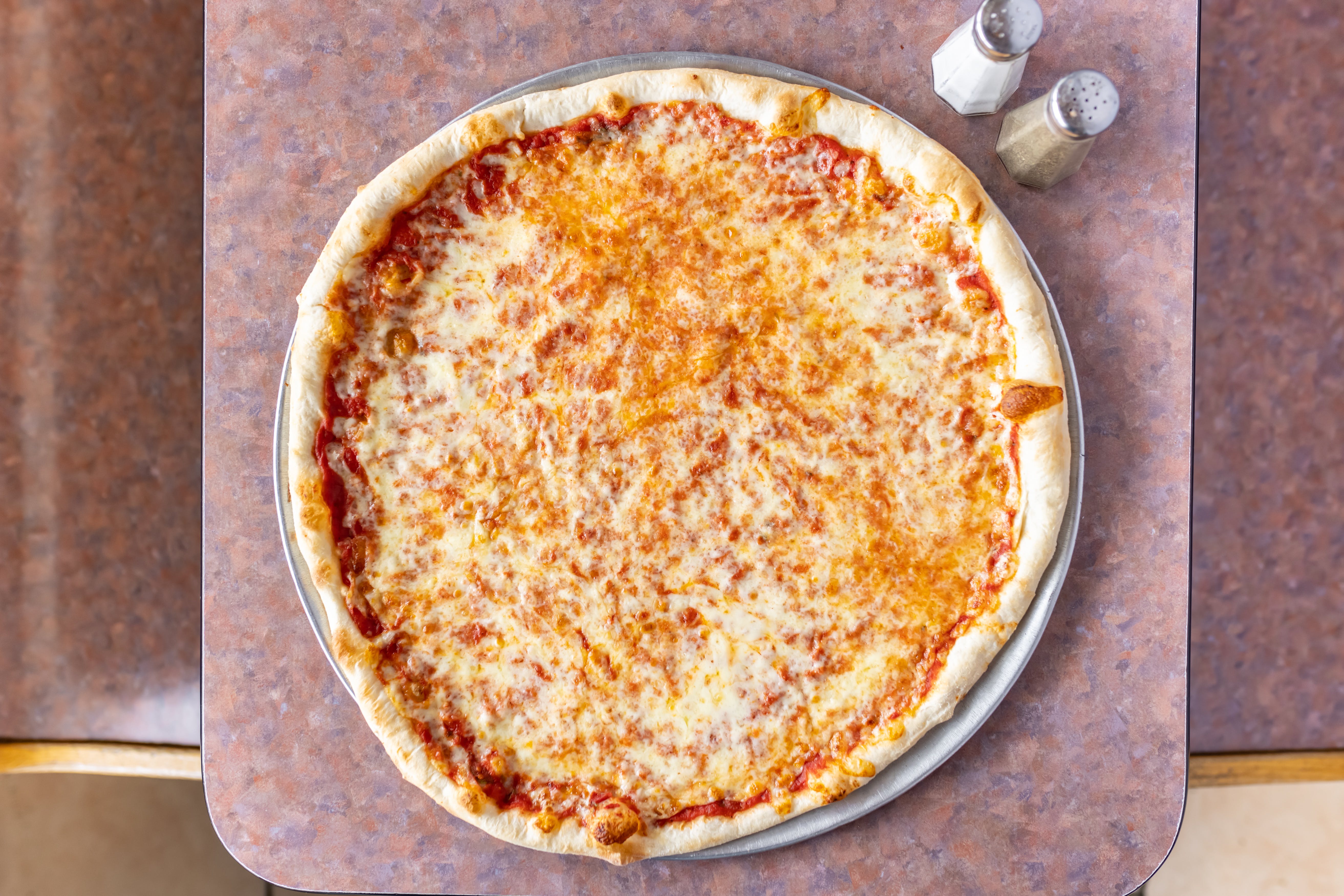Order Cheese Pizza - Medium 14" food online from Frank's Pizza & Italian Restaurant store, Blairstown on bringmethat.com