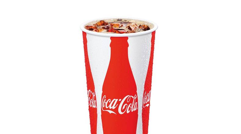 Order Coca Cola® food online from The Burger Den store, San Antonio on bringmethat.com