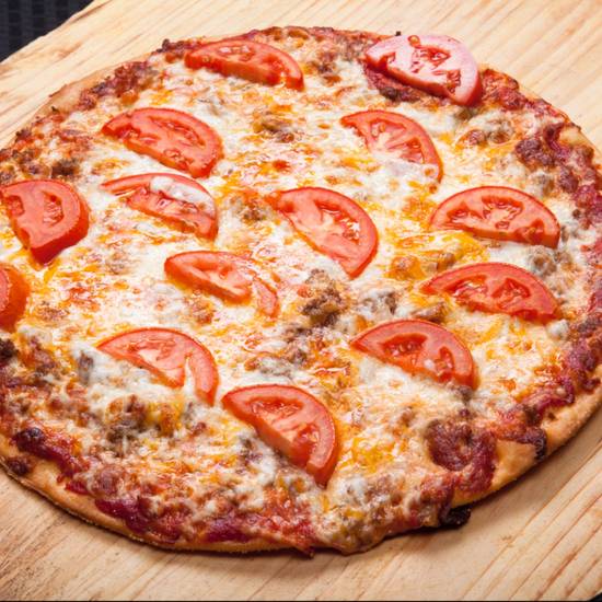 Order 12" Medium Bacon Cheeseburger Pizza food online from Amore Taste Of Chicago store, Henderson on bringmethat.com