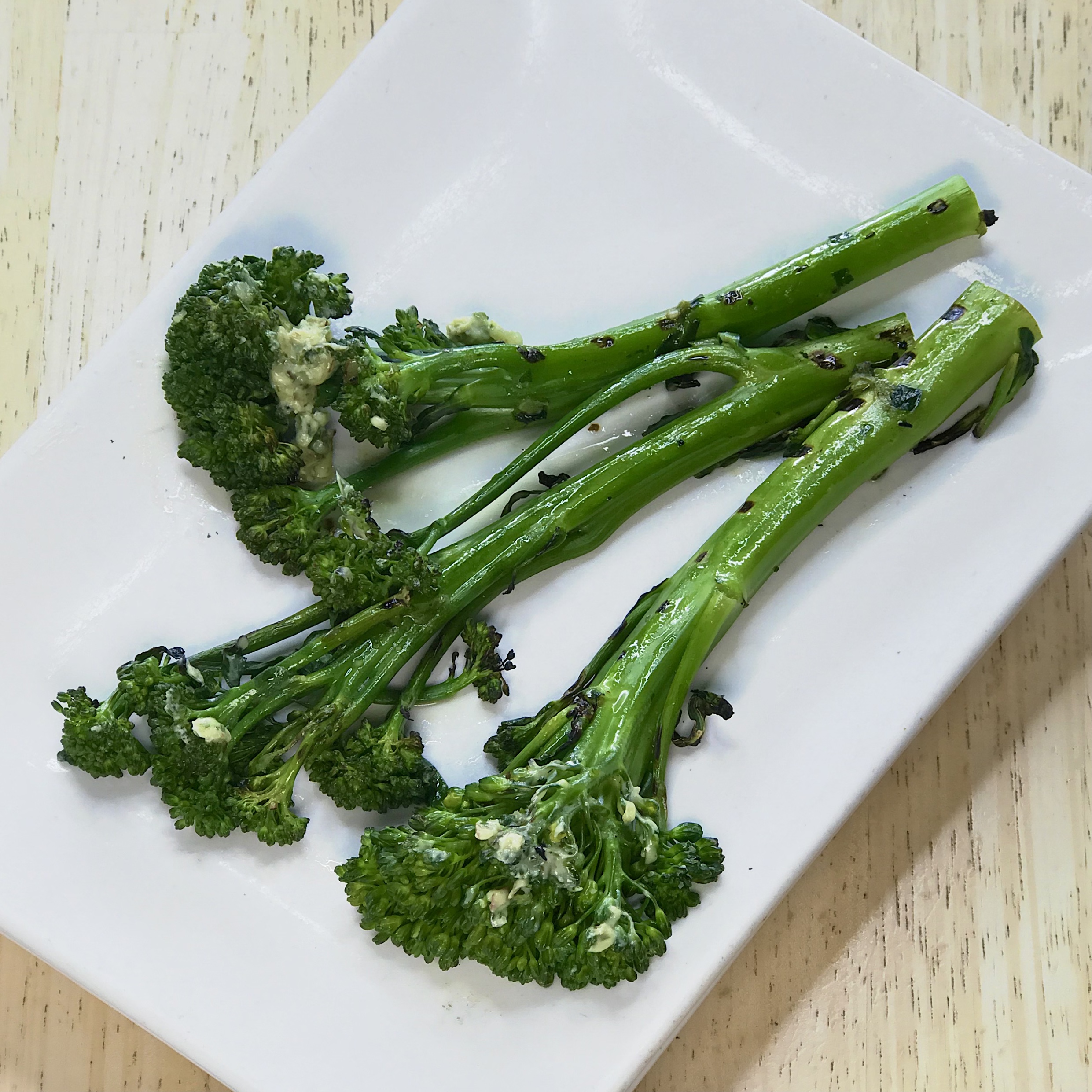 Order Broccolini with Chive and Almond Butter food online from Bluesalt Fish Grill store, Redondo Beach on bringmethat.com